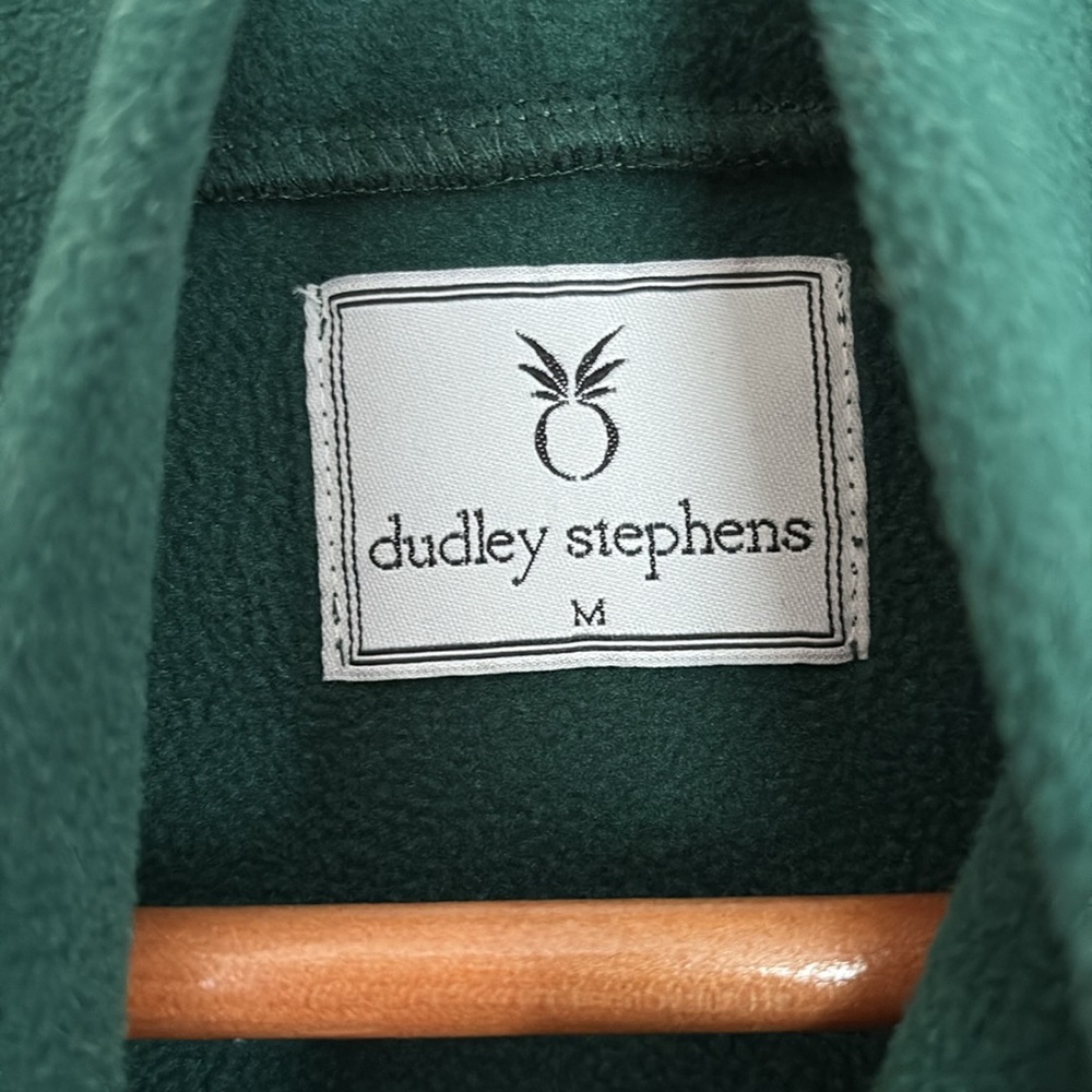 Dudley Stephens Park Slope Fleece Long Sleeve Stand Up Collar Green Size M - Picture 8 of 12